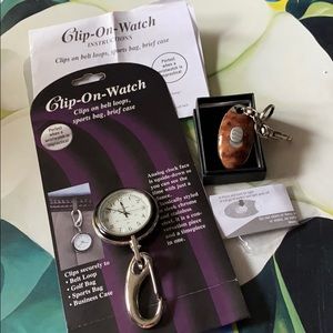 Clip on watch & key ring flash light